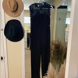 Black- Adelyn Rae lace jumpsuit- size XS